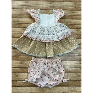 Evie's Closet Back to School Tunic Dress with Bloomers 4T